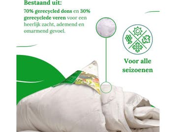 Ten Cate GreenComfort NEXTLIFE - Donzen 4-Seizoenen Dekbed -, Verzenden, Nieuw