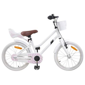 vidaXL Kinderfiets 18 Inch voor 5-7 jaar Wit, Verzenden, Nieuw