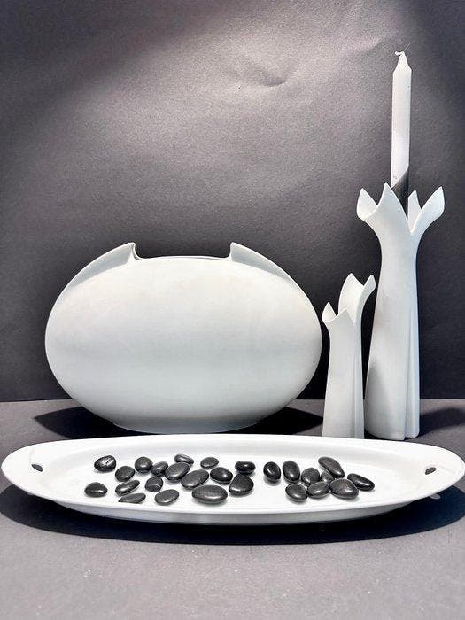 Rosenthal - Lino Sabattini - Vaas (4) - Tasca, Pianta -, Antiek en Kunst, Antiek | Meubels | Stoelen en Banken