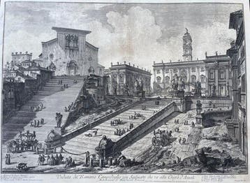 Giovanni Battista Piranesi (1720-1778) - Veduta del romano, Antiek en Kunst