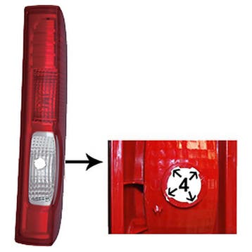 Opel Vivaro 2006-2009 Achterlicht Rechts Zonder Elektrisch D, Verzenden, Nieuw