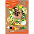 Schilderen Op Nummer Pug Dog, Verzenden, Nieuw, Overige typen