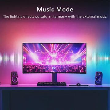 RGBIC LED Strip Verlichting voor Monitor (24-34 Inch) - APP, Verzenden, Nieuw