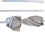 2dekans | Bo-Camp - Parasol - Compact - 3-Delig - Ø 160 cm -, Ophalen of Verzenden, Zo goed als nieuw