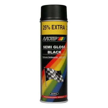 Motip Universeel Zwart Zijdeglans 500 ml, Doe-het-zelf en Verbouw, Verf, Beits en Lak, Ophalen of Verzenden, Nieuw