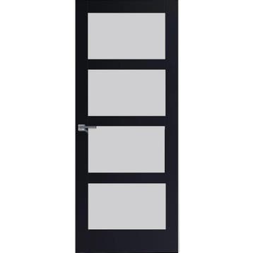 Austria binnendeur Dahl 88x231,5 (Zwart, Blankglas), 80 tot 100 cm, 215 cm of meer, Binnendeur, Nieuw