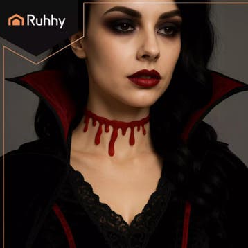 Ruhhy Halloween Halsketting – Realistisch Bloed Effect –, Ophalen of Verzenden, Nieuw