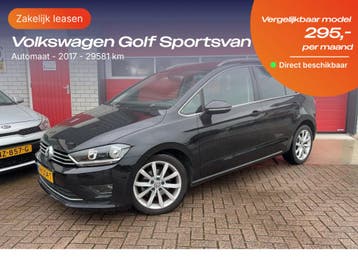 Volkswagen Golf Sportsvan | Zakelijk Leasen vanaf 186,- p/mn, Nieuw, Financial lease, Lease, Golf Sportsvan