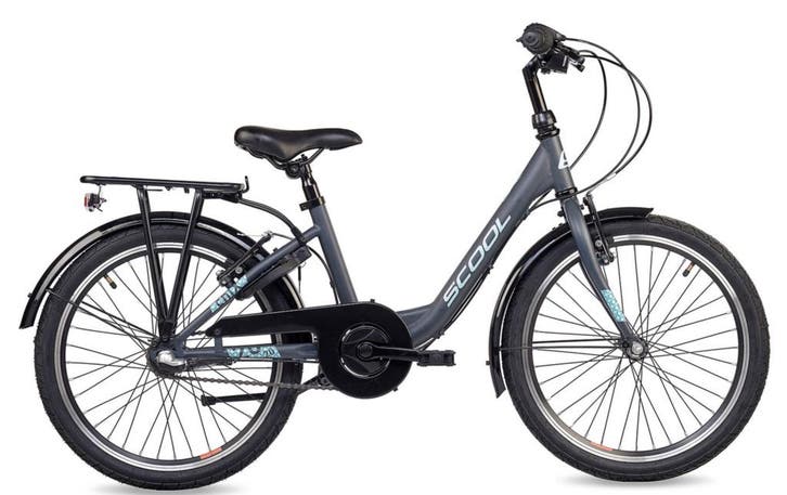 SCOOL chiX Steel 20 Dark Grey - Aqua 3-Speed 6+, Fietsen en Brommers, Fietsen | Kinderfietsjes, Nieuw, Verzenden