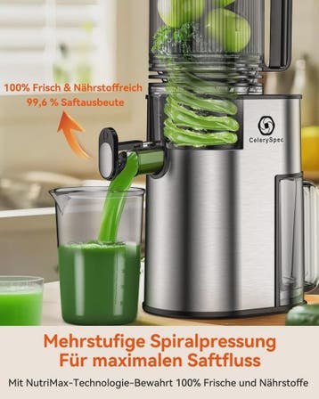 Automatische Slow Juicer Cold Press - 1.8L, 250W, BPA-Vrij,, Witgoed en Apparatuur, Verzenden, Nieuw