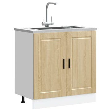 Badkamer- of Keukenkast 80cm | 34% Korting, Bruin, Zo goed als nieuw, Minder dan 100 cm, 25 tot 50 cm
