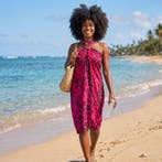 Sarong / pareo - Strandkleding wikkelrok - Roze mandala, Ophalen of Verzenden, Nieuw