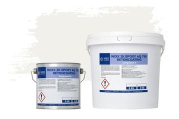 Wixx 2K Epoxy AQ 750 Betoncoating RAL 9016 | Verkeerswit, Verzenden, Nieuw, Wit, Verf