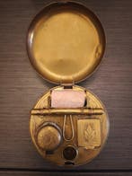 Inktpot - Messing, Leder