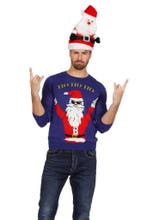 Kersttrui rocking Santa Ho Ho Ho, Ophalen of Verzenden, Nieuw