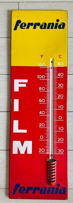 Geëmailleerde reclame-thermometer Zeldzaam Ferrania Film -