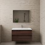 ACTIE BWS Badmeubel | Paris | Sonoma Choco 100 cm |, Ophalen of Verzenden, Nieuw, Bad