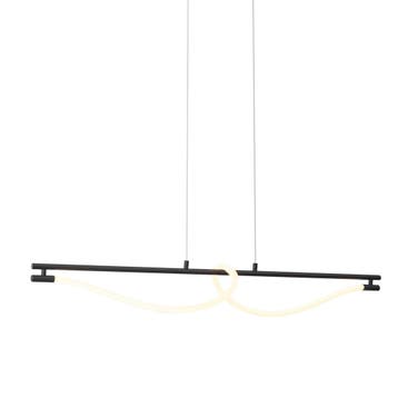 Moderne hanglamp zwart incl. LED 3-staps dimbaar - Twirl, Verzenden, Nieuw, Modern