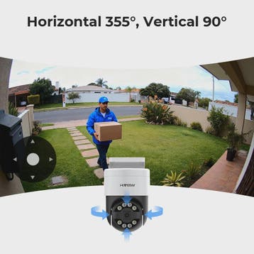 H.VIEW 8-Kanaals 4K/8MP Beveiligingscamera Systeem met PTZ &, Verzenden, Nieuw