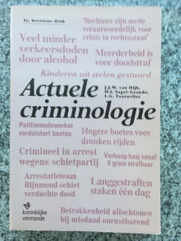 Actuele criminologie, Boeken, Gelezen, Verzenden, J.J.M. van Dijk, Maatschappij en Samenleving