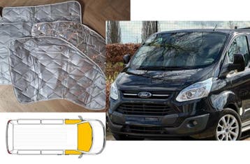 Raamisolatie voorzijde Ford Custom 2012-2018 Grijs 3 delig, Ophalen of Verzenden, Nieuw