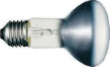 Reflectorlamp  60 watt E27 fitting 63 mm. Gloeilampen, Gloeilamp, 60 watt of meer, Nieuw, E27 (groot)