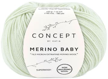 Katia Concept Merino Baby - 155 bleekgroen - Wol Garen, Ophalen of Verzenden, Nieuw