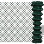 vidaXL Gaashek 1,5x15 m staal groen, Verzenden, Nieuw, IJzer, 1 tot 2 meter