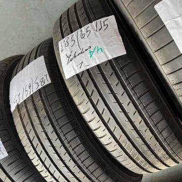 2 x Yokohama 185-65-15 Zomerbanden 7mm, Gebruikt, 15 inch, Band(en), Personenwagen