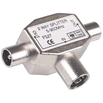 TV splitter 9.5(f)-2x9.5(m) (Antenne - Coax, Audio Video), Verzenden, Nieuw, Overige typen