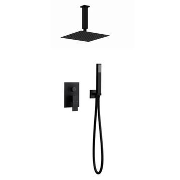 Vierkant Inbouw regendouche met plafond arm 25cm douchekop, Verzenden, Nieuw