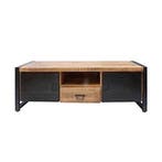 Tv-meubel Mangohout Nola 150 cm, Verzenden, Nieuw, Overige houtsoorten, Industriële meubels