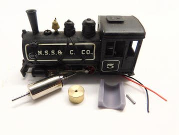 Micromotor HSM001F Minitrains / AHM Baldwin 0-4-0 saddle, Hobby en Vrije tijd, Overige merken, Gelijkstroom, Verzenden, Overige typen
