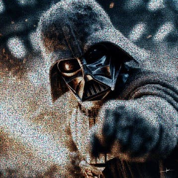 David Law - Crypto Dark Vador - Format XL 60x60