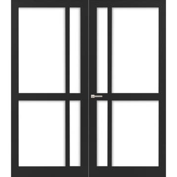 Weekamp dubbele binnendeur WK6362-C3 176x231,5 (wit, Stomp), Binnendeur, Nieuw, Ophalen of Verzenden, Glas