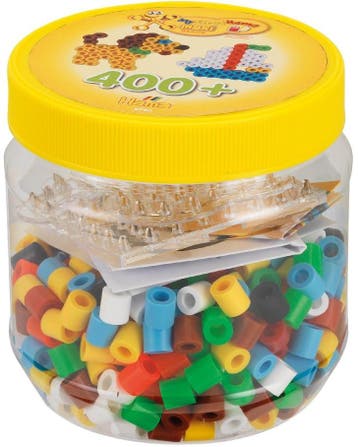 Hama - Maxi Strijkkralen Pot Geel (400 stuks) | Hama - Hobby, Verzenden, Nieuw