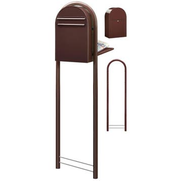 Brievenbus Bobi Classic B (back) - donkerbruin, Verzenden, Nieuw