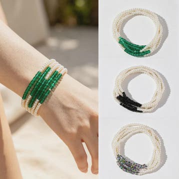5-delige Bohemian Kralen & Parels Armbandenset voor Dames, Verzenden, Nieuw
