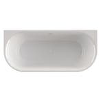 Ligbad Xenz Fay Half Vrijstaand 180x80 cm Glans Wit, Ophalen of Verzenden, Nieuw