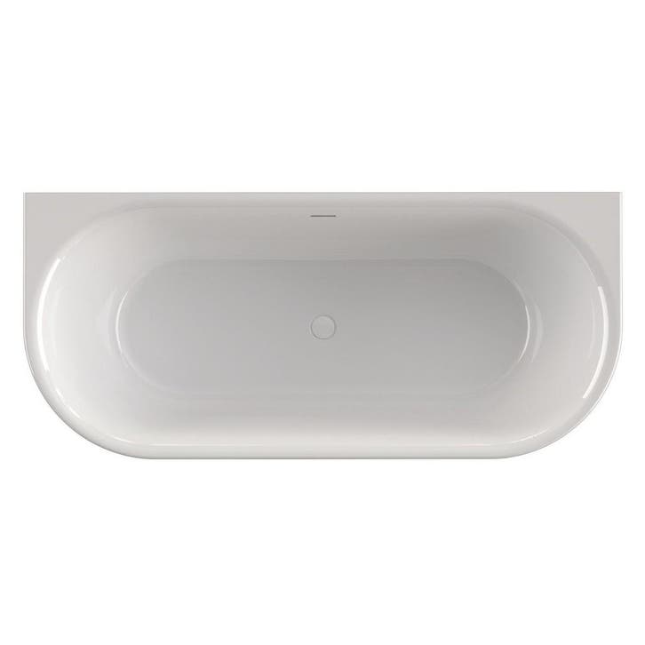 Ligbad Xenz Fay Half Vrijstaand 180x80 cm Glans Wit, Doe-het-zelf en Verbouw, Sanitair, Ophalen of Verzenden