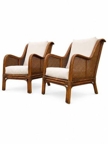 Fauteuil - Silkwood, Rattan - Twee loungestoelen