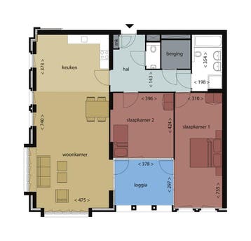 Te huur: Appartement Terheijdenstraat in Breda, Noord-Brabant, Breda, Appartement
