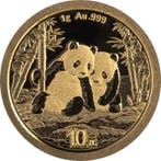 Gouden China Panda 1 gram 2026, Verzenden, Oost-Azië, Losse munt, Goud