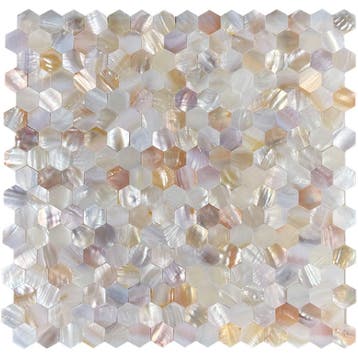 Zelfklevende Mozaïek Tegel - Afimera Mother of Pearl Hexagon, Huis en Inrichting, Ophalen of Verzenden, Nieuw