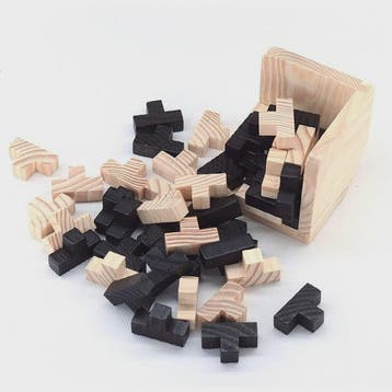 Houten 3D Kubus Puzzel - Educatief Breinbreker Spel voor Kin, Verzenden, Nieuw