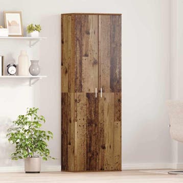 vidaXL Highboard 60 x 35 x 180 cm Bewerkt hout Oud Hout, Huis en Inrichting, Verzenden, Nieuw