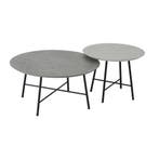 *WOONWINKEL* DTP Home Scala Delta Salontafel Set Rond Mortex, Verzenden, Nieuw