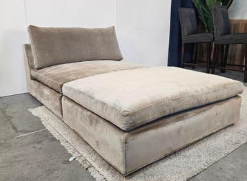 Chaise Longue Velvet Taupe - Hotel Chique, Ophalen of Verzenden, Nieuw
