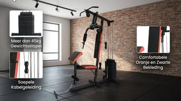 Fitness Apparaat | Thuis Workout 45 KG | Beste Prijs | Nu..., Krachtstation, Ophalen of Verzenden, Metaal, Armen