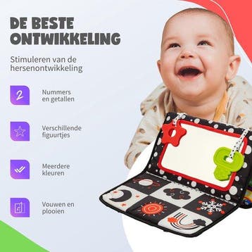 2dekans | MontiPlay® Buikligtrainer Baby - Knisperboekje, Kinderen en Baby's, Ophalen of Verzenden, Zo goed als nieuw